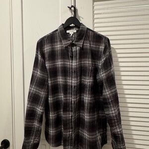 Frame Men's Black Plaid Shirt